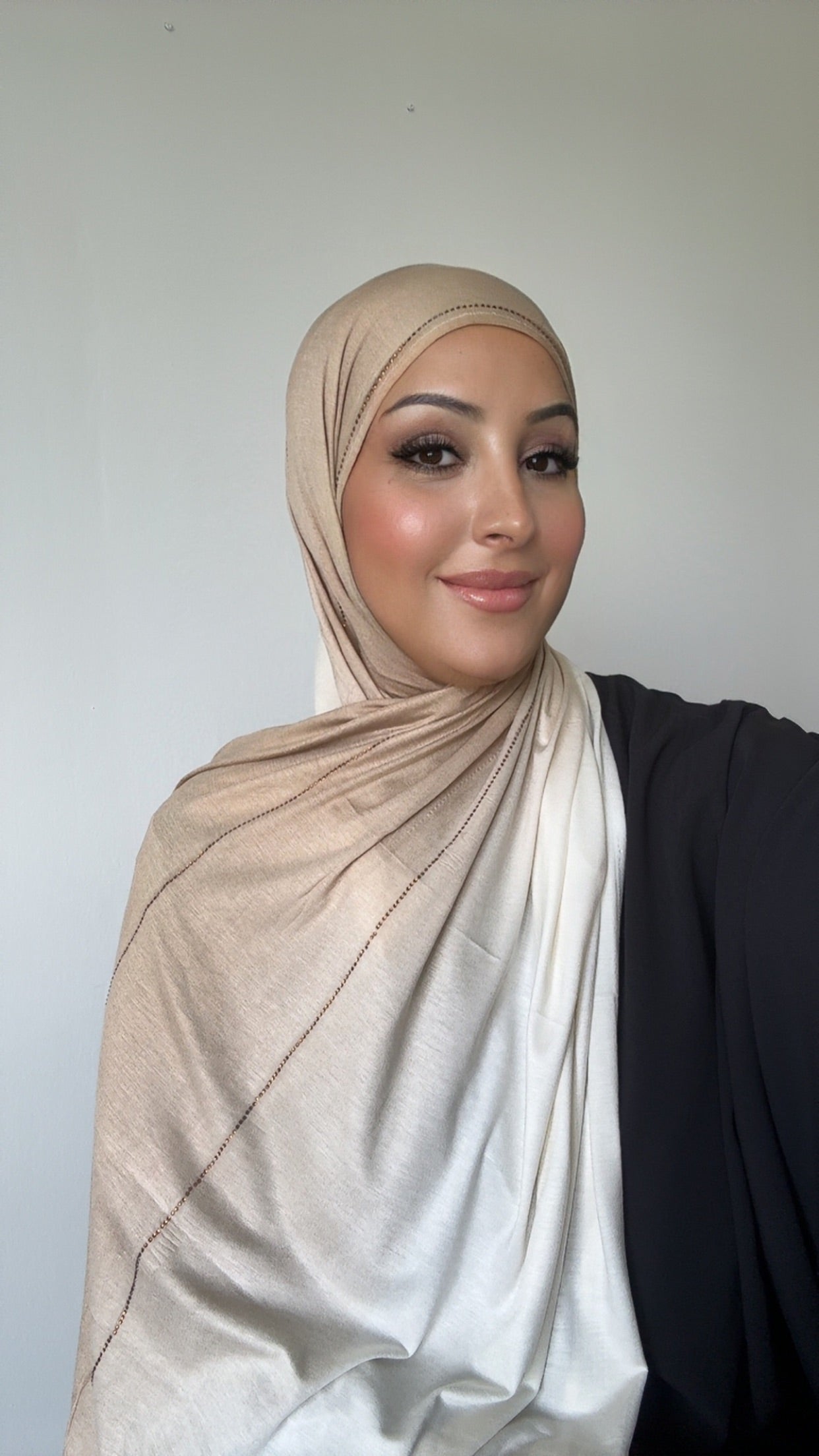 HIJAB PREMIUM DÉGRADÉ - Beige