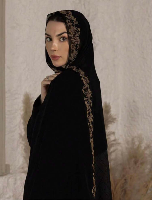 HIJAB NOIR SOFIA EN CHIFFON
