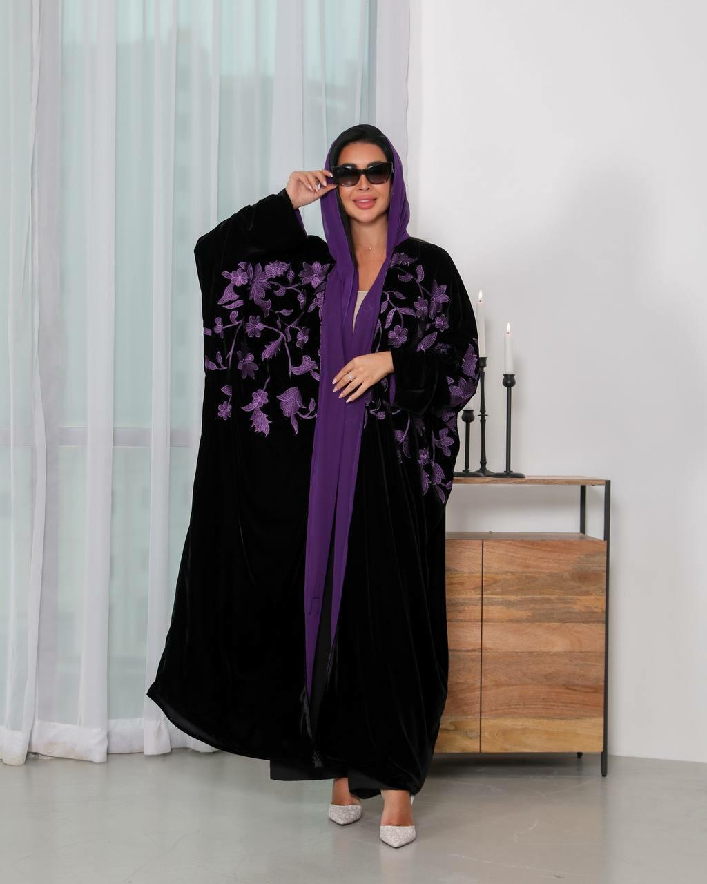 ABAYA WARDA en velours