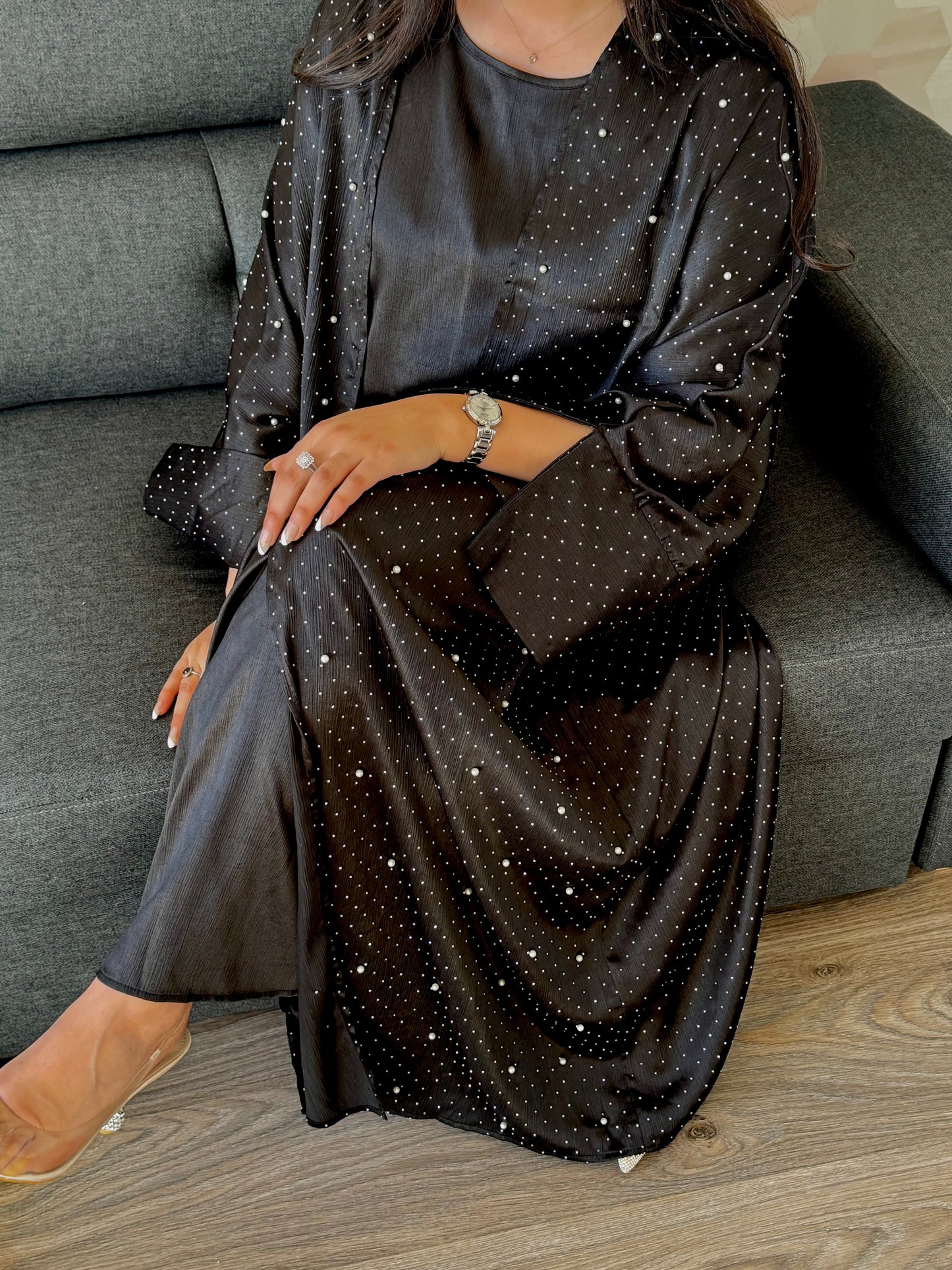 ENSEMBLE D'ABAYA FATINE NOIR