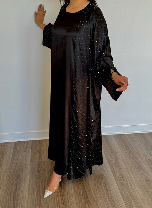 ENSEMBLE D'ABAYA FATINE NOIR