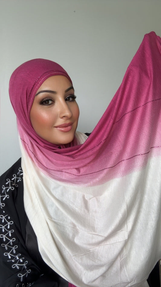HIJAB PREMIUM DÉGRADÉ - Rose