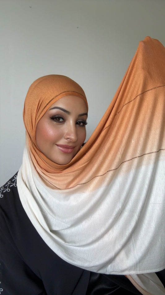 HIJAB PREMIUM DÉGRADÉ - Orange