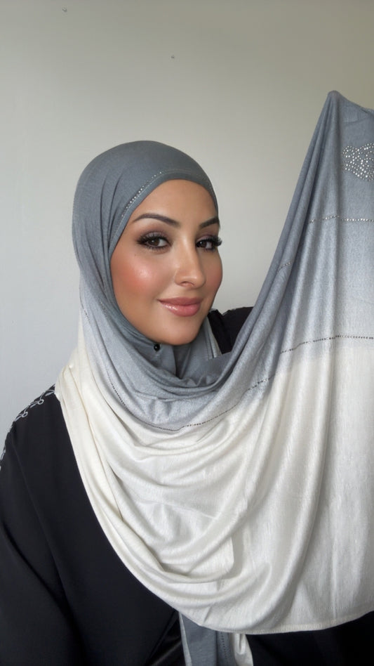HIJAB PREMIUM DÉGRADÉ - Gris