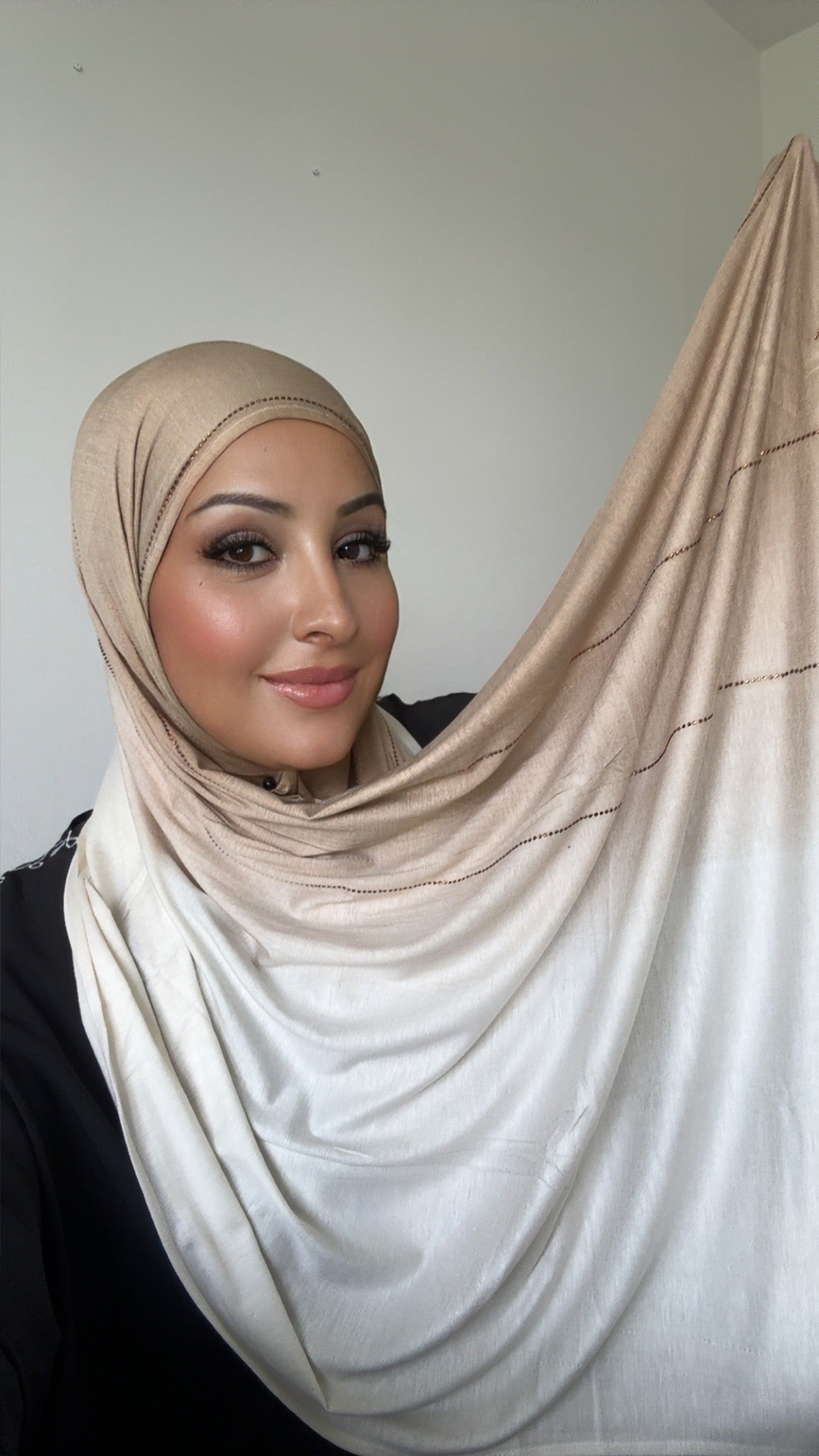 HIJAB PREMIUM DÉGRADÉ - Beige
